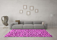 Machine Washable Southwestern Pink Country Rug, wshcon792pnk