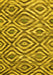 Machine Washable Southwestern Yellow Country Rug, wshcon792yw