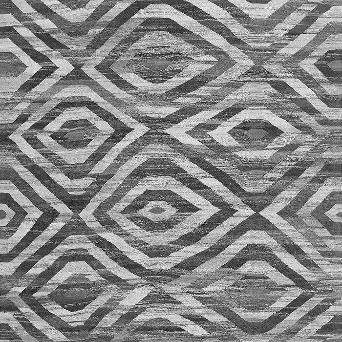 Serging Thickness of Machine Washable Southwestern Gray Country Rug, wshcon792gry