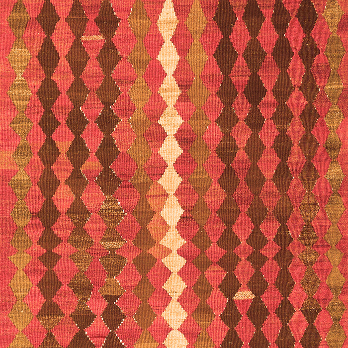 Serging Thickness of Machine Washable Oriental Orange Traditional Area Rugs, wshcon793org