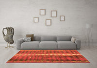 Machine Washable Oriental Orange Traditional Rug, wshcon793org