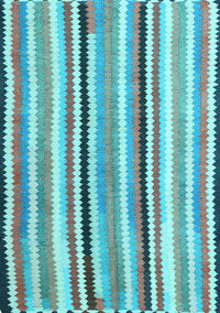 Southwestern Light Blue Country Rug, con794lblu