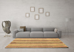 Machine Washable Southwestern Brown Country Rug in a Living Room,, wshcon794brn