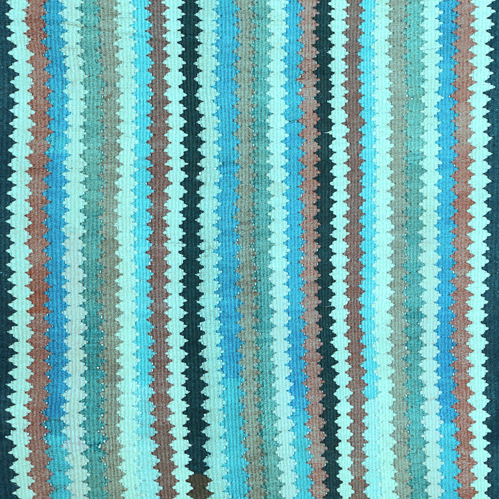 Machine Washable Southwestern Light Blue Country Rug, wshcon794lblu