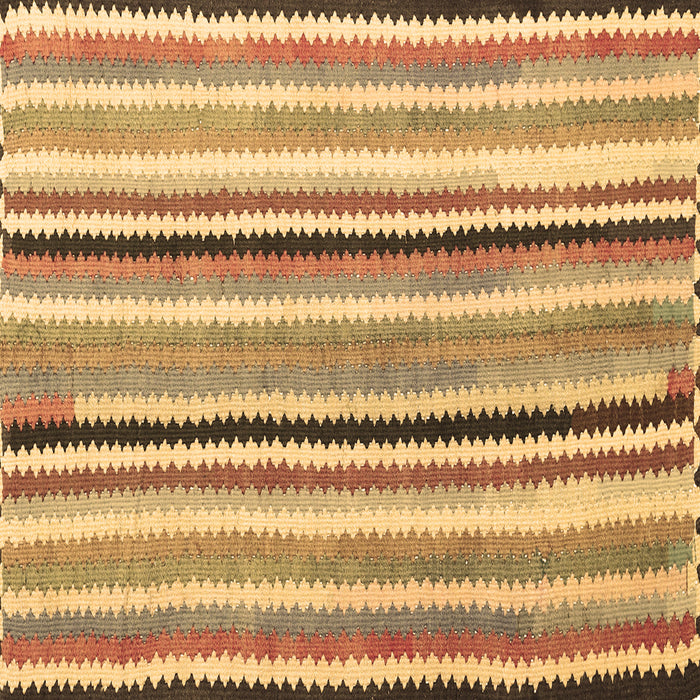 Square Southwestern Brown Country Rug, con794brn