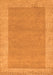 Serging Thickness of Machine Washable Abstract Orange Contemporary Area Rugs, wshcon795org