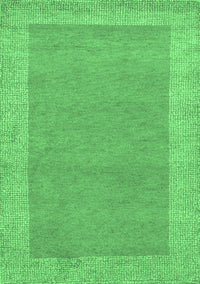 Abstract Emerald Green Contemporary Rug, con795emgrn