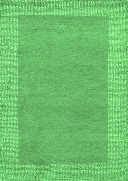 Abstract Emerald Green Contemporary Rug, con795emgrn