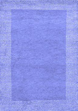 Abstract Blue Contemporary Rug, con795blu