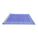 Sideview of Machine Washable Abstract Blue Contemporary Rug, wshcon795blu