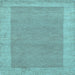 Square Abstract Light Blue Contemporary Rug, con795lblu