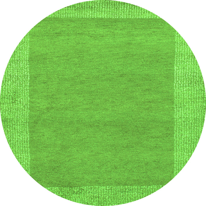 Machine Washable Abstract Green Contemporary Area Rugs, wshcon795grn
