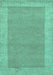 Machine Washable Abstract Turquoise Contemporary Area Rugs, wshcon795turq