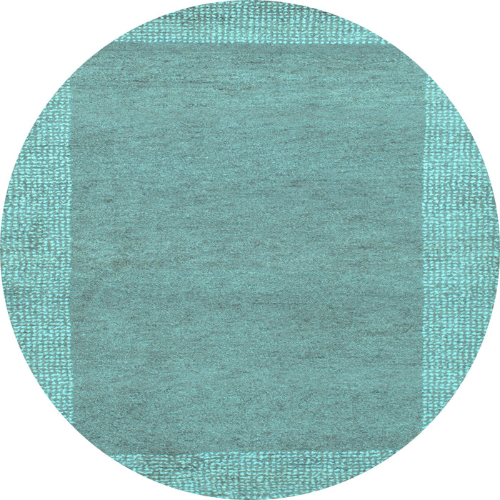 Round Machine Washable Abstract Light Blue Contemporary Rug, wshcon795lblu