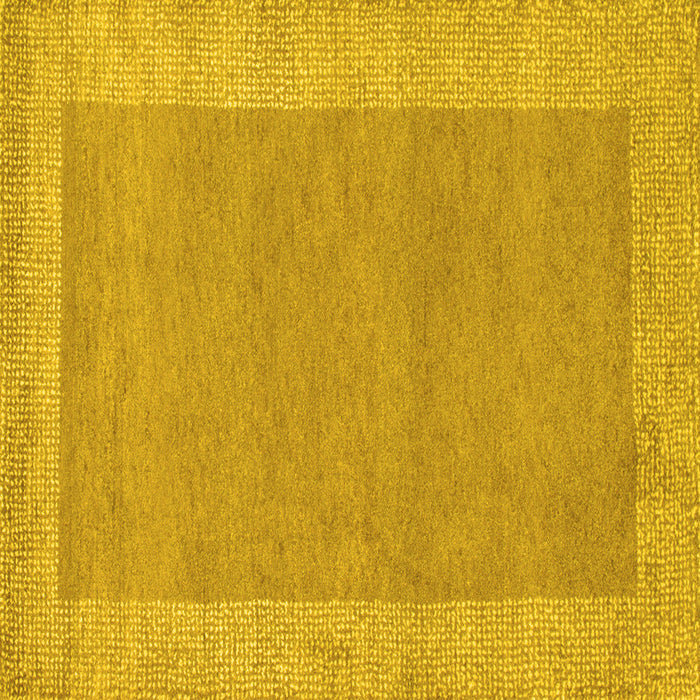 Square Abstract Yellow Contemporary Rug, con795yw