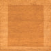 Serging Thickness of Abstract Orange Contemporary Rug, con795org