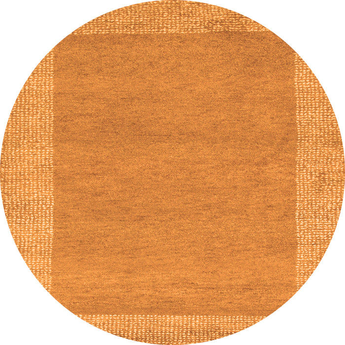 Square Abstract Orange Contemporary Rug, con795org