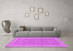 Machine Washable Abstract Purple Contemporary Area Rugs in a Living Room, wshcon795pur