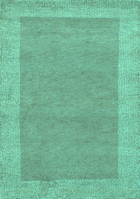 Abstract Turquoise Contemporary Rug, con795turq