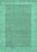 Abstract Turquoise Contemporary Rug, con795turq