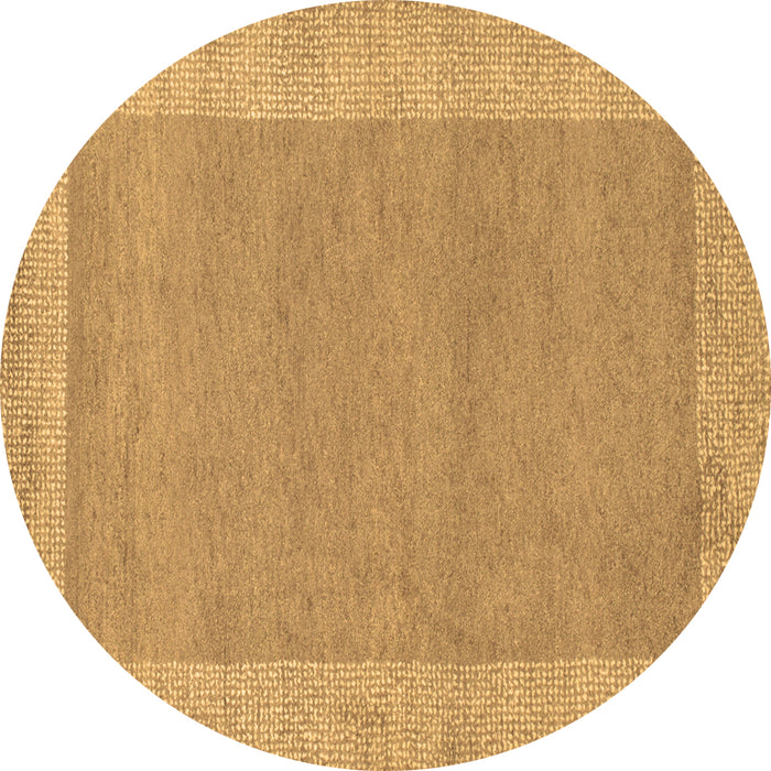 Round Machine Washable Abstract Brown Contemporary Rug, wshcon795brn