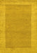 Abstract Yellow Contemporary Rug, con795yw