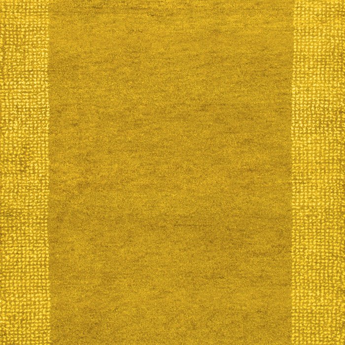 Machine Washable Abstract Yellow Contemporary Rug, wshcon795yw