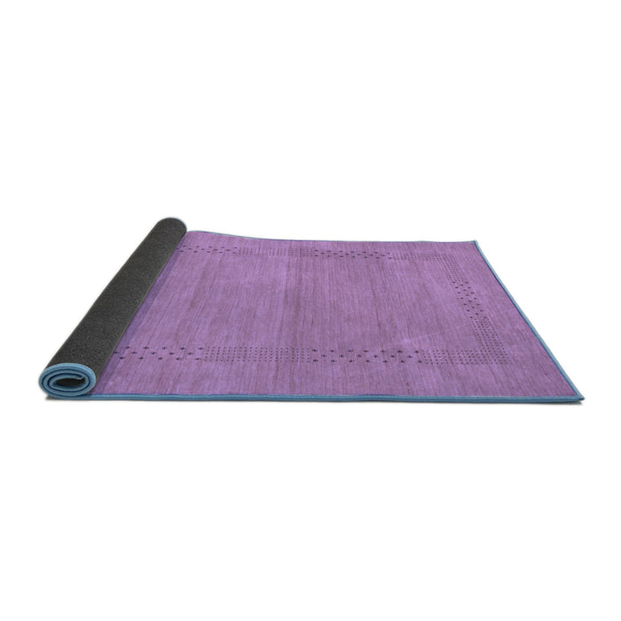 Sideview of Abstract Blue Contemporary Rug, con796blu