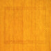 Square Abstract Yellow Contemporary Rug, con796yw