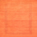 Serging Thickness of Abstract Orange Contemporary Rug, con796org