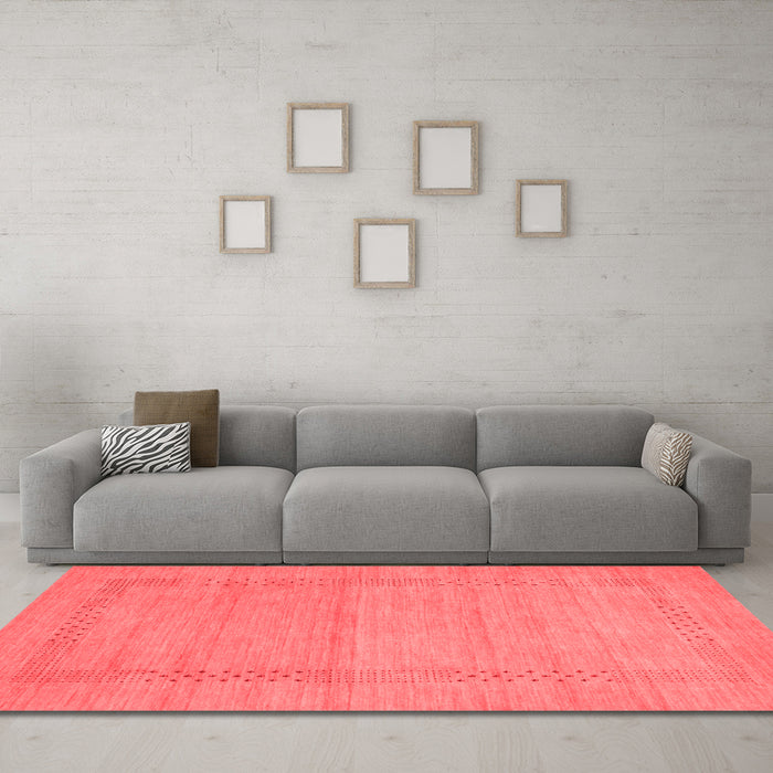Contemporary Red Washable Rugs