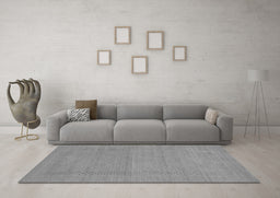 Machine Washable Abstract Gray Contemporary Rug in a Living Room,, wshcon796gry