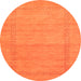 Machine Washable Abstract Orange Contemporary Area Rugs, wshcon796org