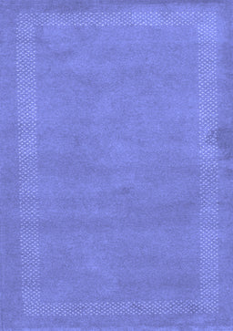 Abstract Blue Contemporary Rug, con797blu