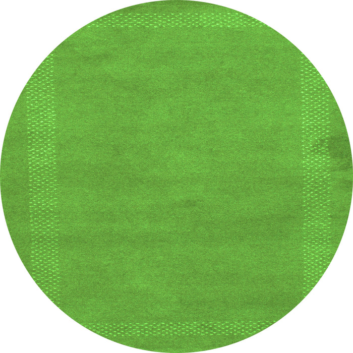 Machine Washable Abstract Green Contemporary Area Rugs, wshcon797grn
