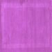 Square Machine Washable Abstract Purple Contemporary Area Rugs, wshcon797pur