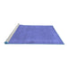 Sideview of Machine Washable Abstract Blue Contemporary Rug, wshcon797blu