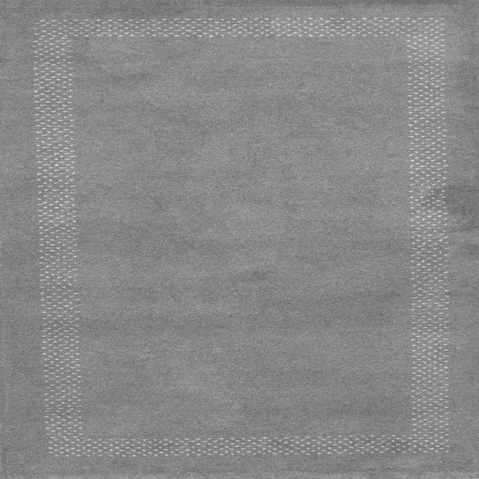 Serging Thickness of Abstract Gray Contemporary Rug, con797gry