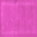 Square Machine Washable Abstract Pink Contemporary Rug, wshcon797pnk