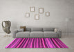Machine Washable Southwestern Pink Country Rug in a Living Room, wshcon798pnk