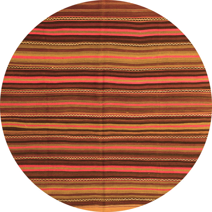 Square Southwestern Orange Country Rug, con798org