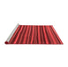 Country Red Washable Rugs