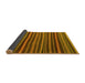 Sideview of Southwestern Yellow Country Rug, con798yw