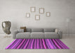 Machine Washable Southwestern Purple Country Area Rugs in a Living Room, wshcon798pur
