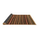 Sideview of Southwestern Brown Country Rug, con798brn