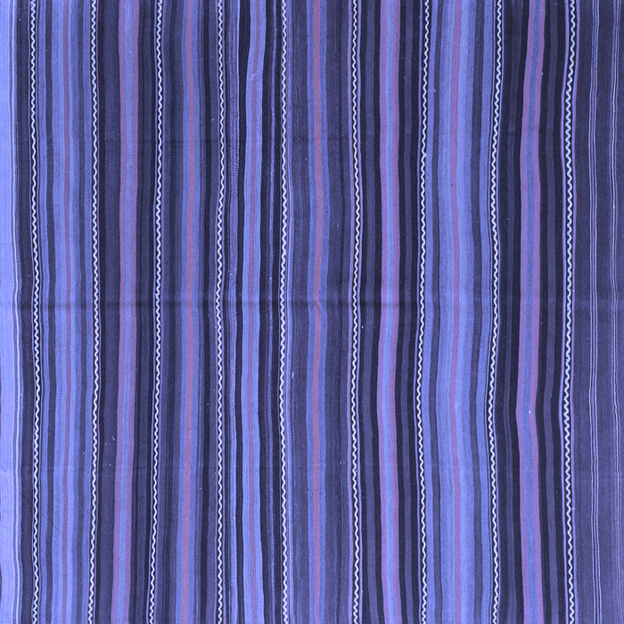 Square Machine Washable Southwestern Blue Country Rug, wshcon798blu