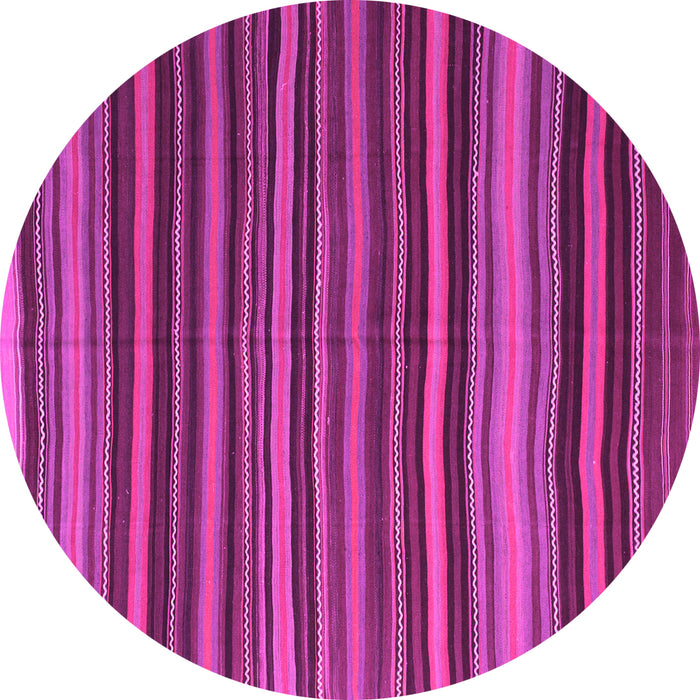 Round Southwestern Pink Country Rug, con798pnk