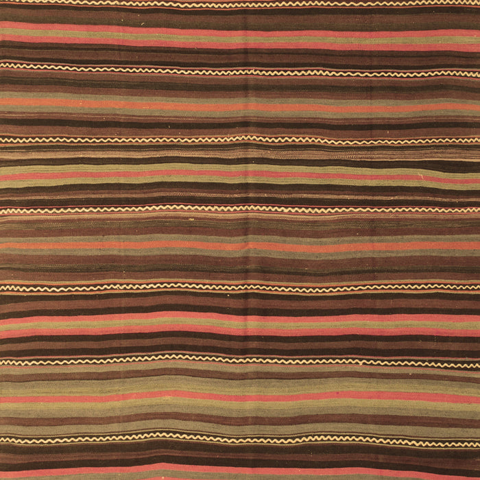 Machine Washable Southwestern Brown Country Rug, wshcon798brn