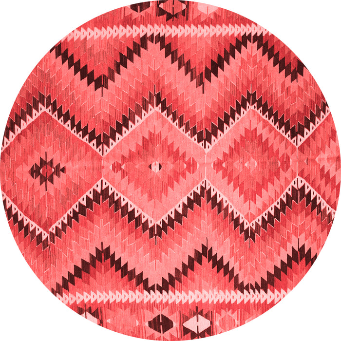 Machine Washable Southwestern Red Country Rug, wshcon799red