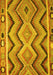 Machine Washable Southwestern Yellow Country Rug, wshcon799yw